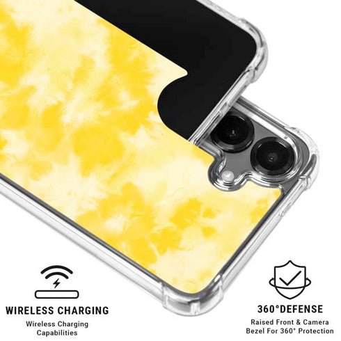 Yellow Tie Die Galaxy S26 Plus Clear Case
