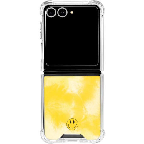 Yellow Tie Die Galaxy Z Flip7 Clear Case