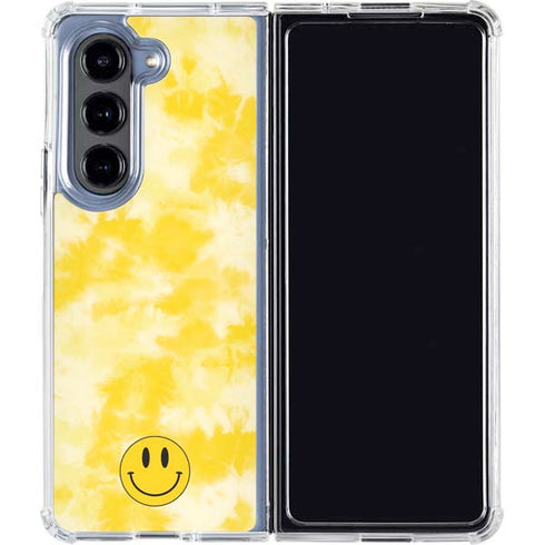 Yellow Tie Die Galaxy Z Fold5 5G Clear Case