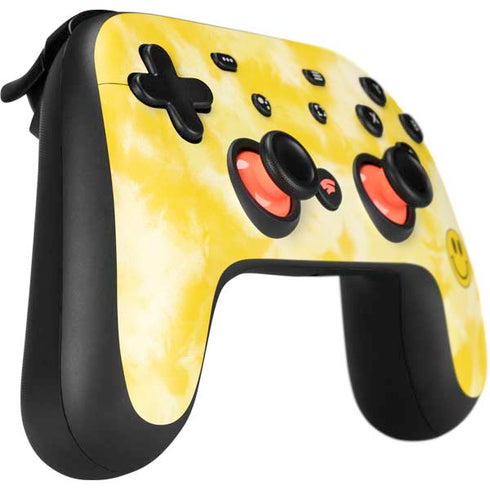 Yellow Tie Die Google Stadia Controller Skin