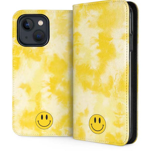 Yellow Tie Die iPhone 14 Folio Case