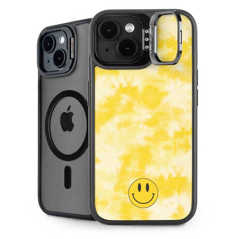 Yellow Tie Die iPhone 14 Plus Kickstand Case