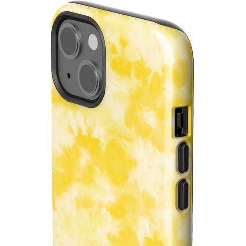 Yellow Tie Die iPhone 15 Impact Case