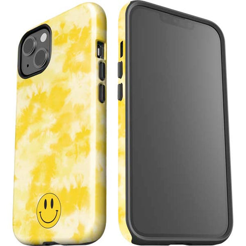 Yellow Tie Die iPhone 15 Impact Case