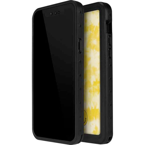Yellow Tie Die iPhone 15 Plus Waterproof Case