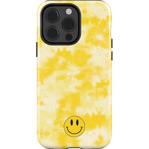 Yellow Tie Die iPhone 15 Pro Impact Case
