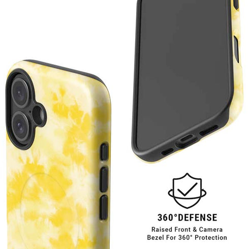 Yellow Tie Die iPhone 16 Magsafe Impact Case