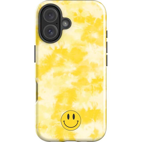 Yellow Tie Die iPhone 16 Plus Impact Case