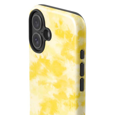Yellow Tie Die iPhone 16 Plus Impact Case