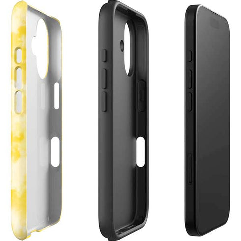 Yellow Tie Die iPhone 16 Plus Impact Case