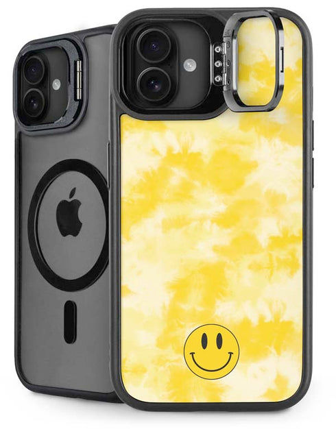 Yellow Tie Die iPhone 16 Plus Kickstand Case