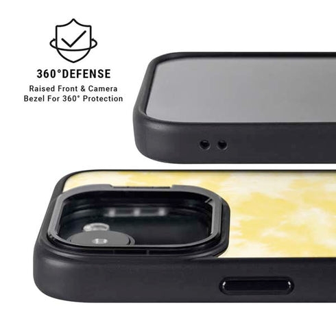 Yellow Tie Die iPhone 16e Kickstand Case