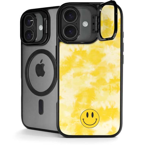 Yellow Tie Die iPhone 17 Kickstand Case