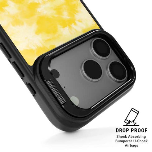 Yellow Tie Die iPhone 17 Pro Kickstand Case
