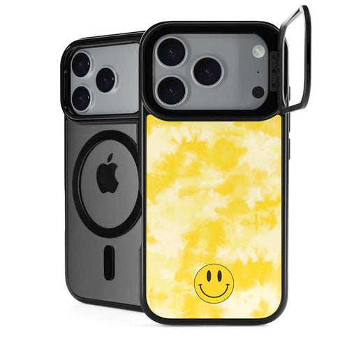 Yellow Tie Die iPhone 18 Pro Kickstand Case