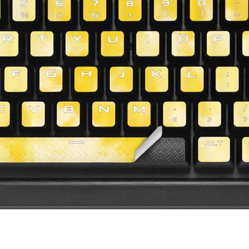 Yellow Tie Die K95 RGB PLATINUM Mechanical Gaming Keyboard Skin