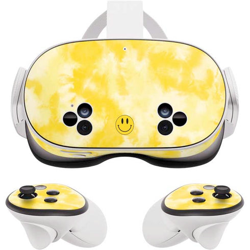 Yellow Tie Die Meta Quest 3S Skin