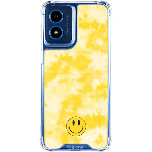 Yellow Tie Die Moto G 5G (2024) Clear Case