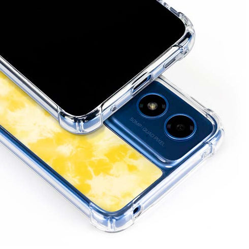 Yellow Tie Die Moto G 5G (2024) Clear Case