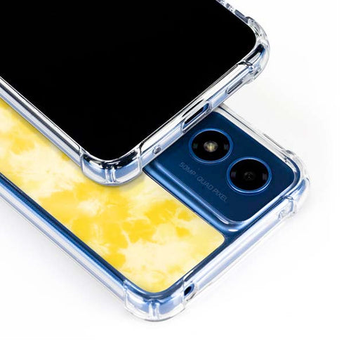 Yellow Tie Die Moto G Play 4G (2024) Clear Case