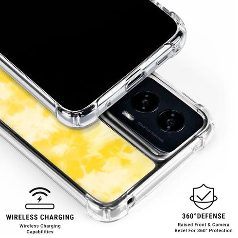 Yellow Tie Die Moto G Power 5G (2024) Clear Case