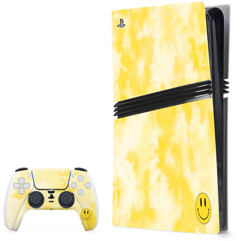 Yellow Tie Die PS5 Pro Bundle Skin