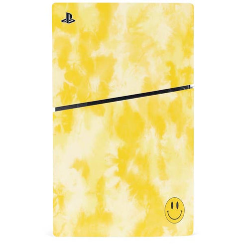 Yellow Tie Die PS5 Slim Digital Edition Console Skin