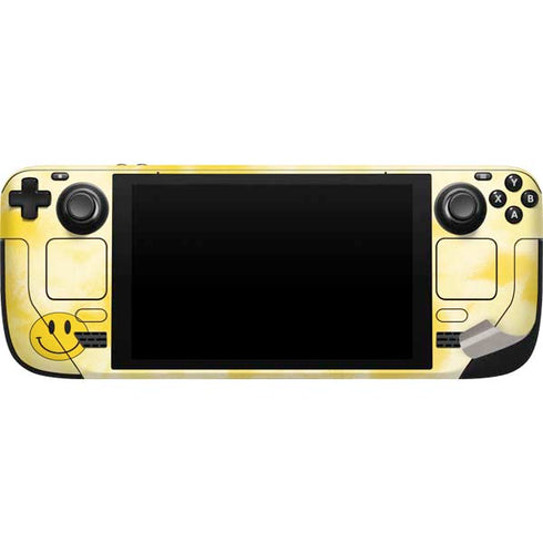 Yellow Tie Die Steam Deck Handheld Gaming Computer Skin