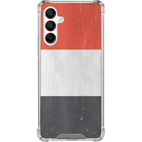 Yemen Flag Distressed Galaxy A16 5G Clear Case