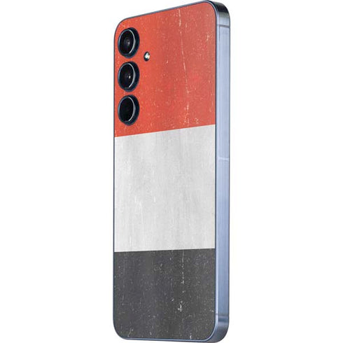 Yemen Flag Distressed Galaxy A36 5G Skin