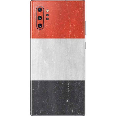 Yemen Flag Distressed Galaxy Note 10 Plus Skin
