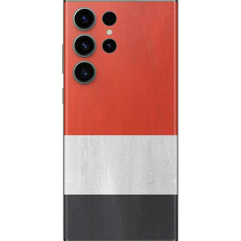 Yemen Flag Distressed Galaxy Skins