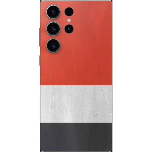 Yemen Flag Distressed Galaxy S25 Ultra Skin