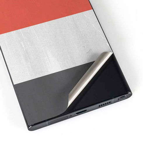 Yemen Flag Distressed Galaxy S24 Ultra Skin