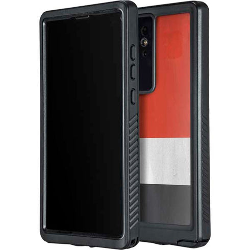 Yemen Flag Distressed Galaxy S24 Ultra Waterproof Case