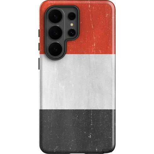 Yemen Flag Distressed Galaxy S26 Ultra Impact Case