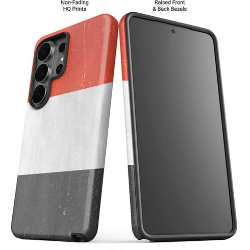 Yemen Flag Distressed Galaxy S26 Ultra Impact Case