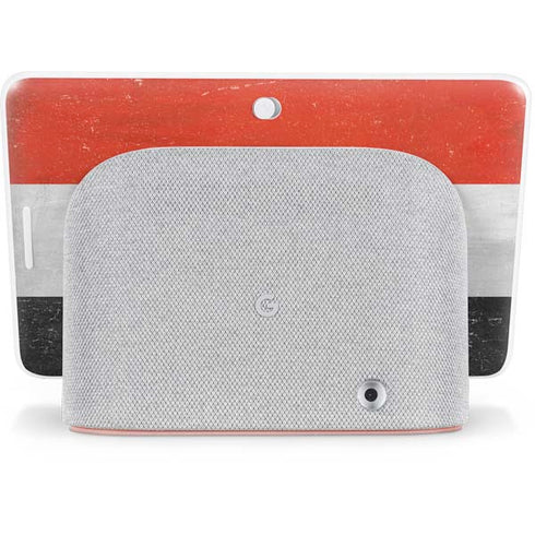Yemen Flag Distressed Google Home Hub Skin