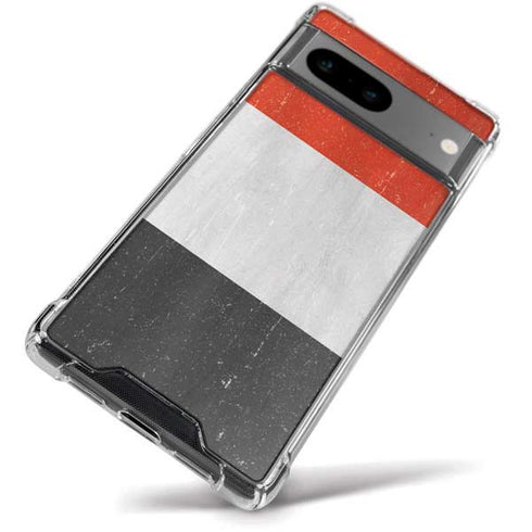 Yemen Flag Distressed Google Pixel 8a Clear Case