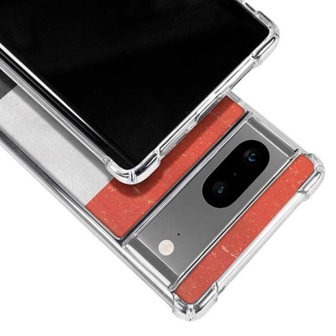 Yemen Flag Distressed Google Pixel 8a Clear Case
