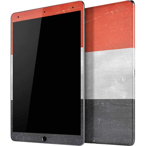 Yemen Flag Distressed iPad Skins