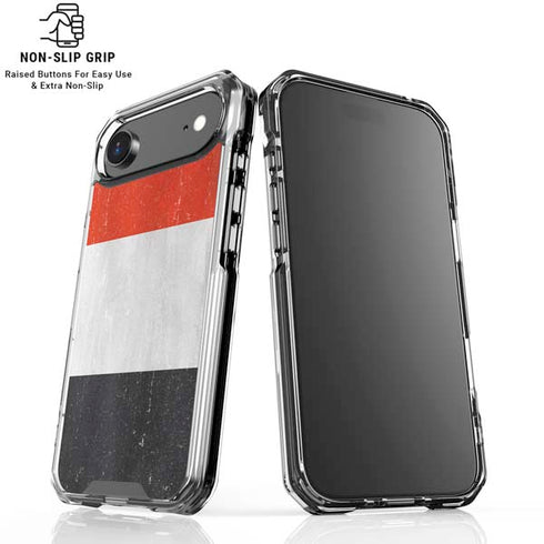 Yemen Flag Distressed iPhone 17 Air MagSafe Case