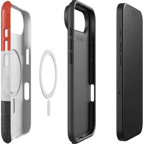 Yemen Flag Distressed iPhone 17 Air Magsafe Impact Case