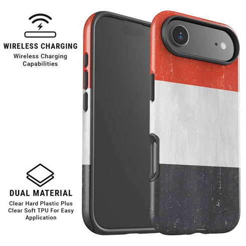Yemen Flag Distressed iPhone 17 Air Magsafe Impact Case