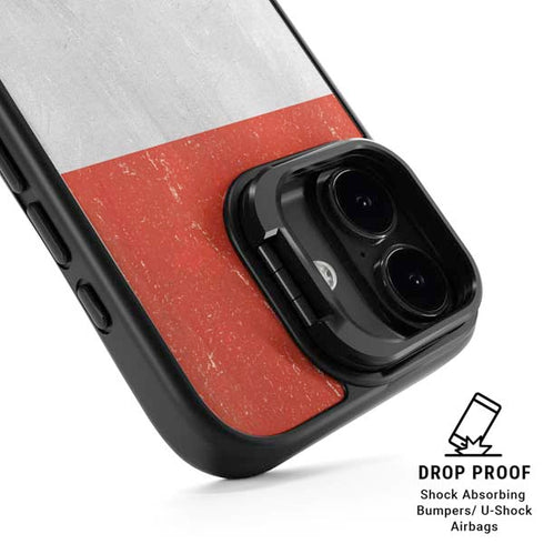 Yemen Flag Distressed iPhone 17 Kickstand Case