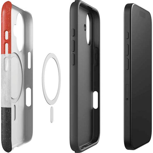 Yemen Flag Distressed iPhone 17 Magsafe Impact Case