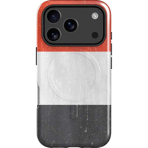 Yemen Flag Distressed iPhone 17 Pro Max Magsafe Impact Case