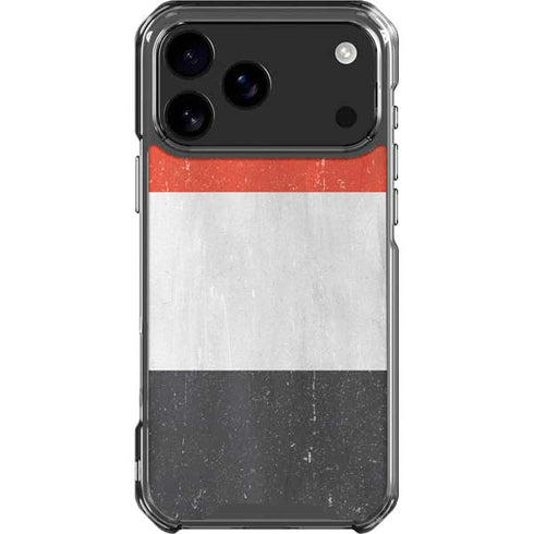 Yemen Flag Distressed iPhone 18 Pro Max Clear Case