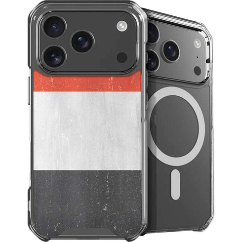 Yemen Flag Distressed iPhone 18 Pro Max MagSafe Case