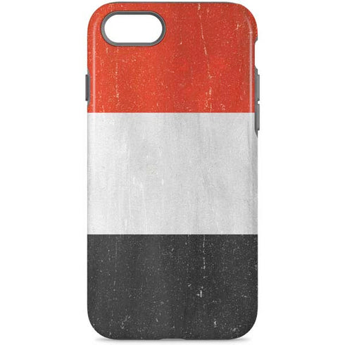 Yemen Flag Distressed iPhone Cases